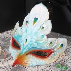 Phoenix Mask, Female Hanfu, Face Mask Party, Phoenix Dress, Luxury Mask, Bird Mask, Masked Ball, Bird Masks, Glow Mask