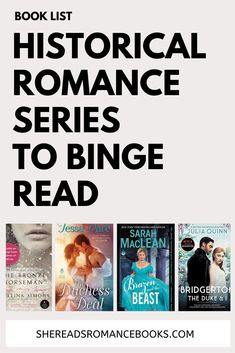 the book list for historical romance series to binge read