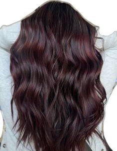 Cherry Red Hair Extensions, Chocolate Brown Hair With Purple Tint, Dark Hair Color Ideas Red Tint, Cola Red Hair Highlights, Raspberry Brunette Hair, Dark Hair Color Ideas With Red, Dark Brown With Hint Of Red, Chocolate Cola Hair, Hair Color Ideas Cherry Red