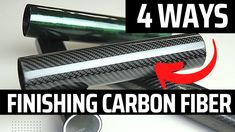 four ways to finish carbon fiber