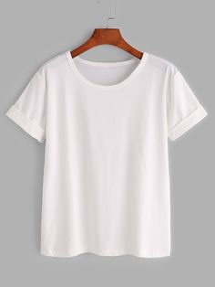 White Tee Shirts, Roll Up Sleeves, Tshirt Outfits, T Shirt Diy, Black & White, T Shirts With Sayings, Inspiration Mode, White T