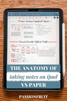 the anatomy of taking notes on ipad vs paper