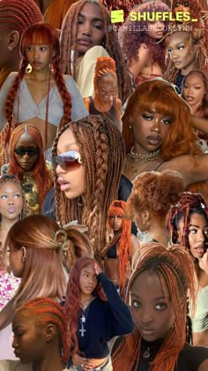 Ginger Hair Color, Types Of Braids, Braided Hairstyles For Black Women, Box Braids Hairstyles, Hair Inspo Color, Braids For Black Hair