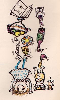 an image of a cartoon drawing on paper