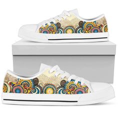 Simple Stylish - Women's Low Top Shoes All of our Women's Low-Top Shoes are custom-made-to-order and handcrafted to the highest quality standards. Do you want to give it as a gift? They will be thankful forever. Get it TODAY because you'll regret it later. Don't miss it. Specifications: Full canvas double-sided print with rounded toe construction. Lace-up closure for a snug fit. Soft textile lining with lightweight construction for maximum comfort. High-quality EVA outsole for traction and exceptional durability. Sizes: For sizes please check the table in product images. Guarantee: We truly offer the most stunning, unique and trendy highest-quality products in the world. All of our products are custom-made-to-order and handcrafted to the highest quality standards. We stand by our products Mandala Simple, Sharpie Shoes, Trendy Hats, Painted Shoes Diy, Custom Sneakers Diy, Painting Shoes, Custom Painted Shoes, Men Over 50, Painted Sneakers