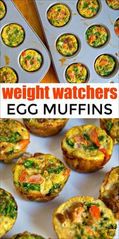 egg muffins with spinach and carrots in the middle