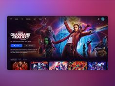 an image of the homepage for a movie streaming site that is designed to look like a computer screen