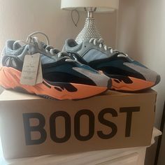 Yeezy Boost 700, Wash Orange. Brand New My Son Never Wore Them. With Box. Offer Are Welcome Yeezy Zebra, Adidas Yeezy 700, Shoes Yeezy, Yeezy Foams, Mens Yeezy, Yeezy Slides, Yeezy 500, Yeezy 700, Adidas Boost