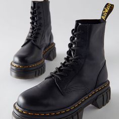 Dr. Martens Audrick Nappa Lux Leather Platform Boot Brand New, Never Worn Dr Martens Platform Boots, Dr Martens Audrick, Dr Martens Platform, Punk Style Outfits, Jadon Boots, Doc Martens Boots, Dr Shoes, Pink Boots, Dr Martens Boots