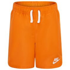 White Fleece, Fleece Shorts, Twill Fabric, Nike Shorts, Bottom Clothes, New Nike, Orange White, Nike Logo, Storage Space