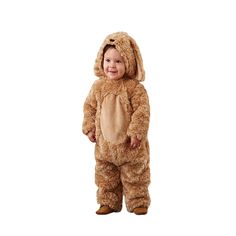 PRICES MAY VARY. MATERIAL: High quality role-playing wear is made of polyester. Soft fabric, moisture absorption, ventilation and comfortable, take care of your baby's skin DESIGN: The cos-play jumpsuit for baby have long sleeve, hooded hat with animal ears, warm plush, soft socks, and dog shape OCCASION: Suitable for special occasions, such as dance, party, club, vacation, travel, photography, stage, festival, etc CLOTHING CARE AND PACKAGE: The set has 1 * romper. Please cold or machine wash/do Toddler Dog Costume, Dog Halloween Outfits, Hooded Hat, Newborn Costume, Kids Packaging, Costume Toddler, Newborn Halloween, Long Jumpsuit, Newborn Boy Clothes