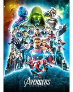 the avengers movie poster with many characters