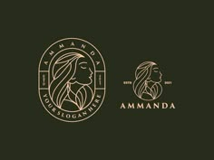 the logo for amanda, an organic cosmetics brand that is being used to promote women's health products