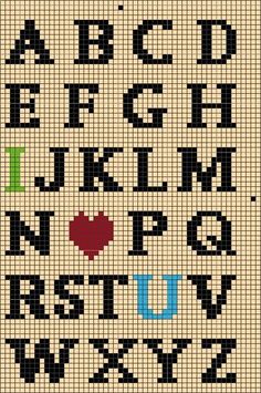 a cross stitch alphabet with letters and numbers