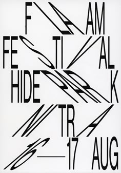 a black and white poster with the words fetit, tide, and alk on it