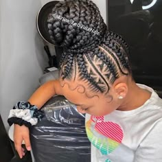 Updos Homecoming, Feed In Braids, Braided Bun Hairstyles, Girl Braided Hairstyles, Cute Braided Hairstyles