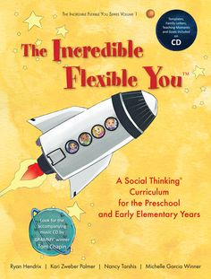 the incredible flexible you book with an image of a rocket and stars in the background