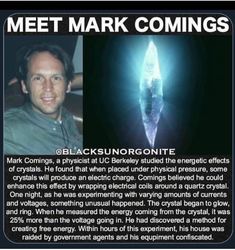 a man is shown in the middle of an ad for black sunrogonite