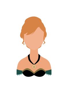 a woman with red hair wearing a black bra and necklace on her neck is looking to the side