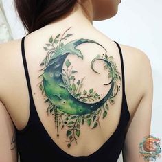 Green Tattoos For Women, Wicked Tattoo Ideas, Green Ink Tattoo, Green Tattoo Ink, Thumb Tattoos, Green Tattoos, Surreal Tattoo, Bone Tattoos, Mushroom Tattoos