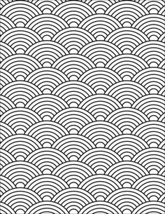 an abstract black and white background with wavy lines in the shape of waves, which are overlapping