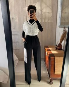 Casual Interview Outfits Women, Interview Outfit Casual, Cute Professional Outfits, Interview Outfits Women, Black And White Outfit, Casual Chic Outfits, Professional Outfits Women, Outfit Chic