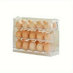 an egg tray with six eggs in it