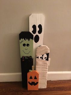 halloween decorations made out of toilet paper and cardboard