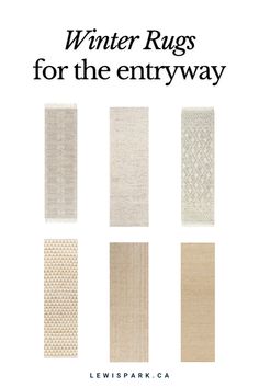 winter rugs for the entryway by lewis park, ca - cover art print