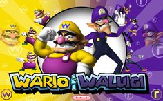 an image of mario and luigi on the nintendo wii game wallpaper with other characters