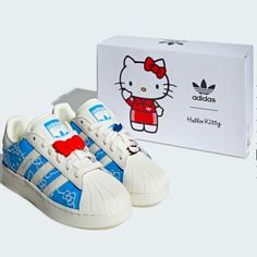 Send Offers. I May Accept. Brand New Never Worn Or Tried On 100% Authentic Straight From Adidas Fast Shipping Sanrio Shoes, Shoes Hello Kitty, Adidas Gazelle Pink, Hello Kitty Shoes, Bold Shoes, Adidas Tennis Shoes, Preppy Shoes, Floral Sneakers, Swag Cartoon