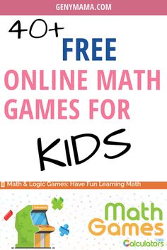 40+ free online math games for kids #homeschool #athomelearning Math Games Second Grade Free Printable, Math Games 2nd Grade Free, Middle School Math Games Free, Games For Little Kids, School Games For Kids, Online Math Games, Free Math Games, Online Games For Kids, Free Games For Kids