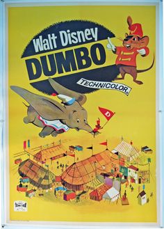 a poster for walt's dumbo