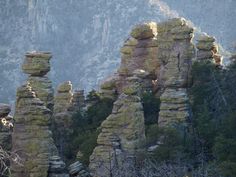 some very pretty rock formations in the mountains