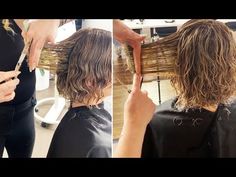 Curly Bob Tutorial, Kitty Cut Curly Hair, Diy Curly Bob Haircut, Diy Short Curly Haircut At Home, How To Trim Curly Hair At Home, Shoulder Length Curly Bob Hairstyles, Natural Curly Bob Hairstyles Medium, Shoulder Length Hair Cuts With Layers Curly, Diy Haircut Layers Medium