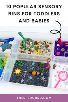 the top ten toys and crafts for toddlers to play with in their storage bins