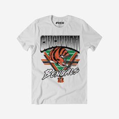 Cincinnati Bengals Triangle Vintage T-Shirt FOCO S - FOCO.com Logo Display, School Style, Team T Shirts, Team Shirts, The Outfit, Prove It, Cincinnati Bengals, Look At You, School Fashion