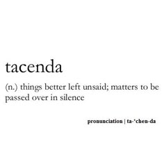 the words tacenda are written in black on a white background with an orange border