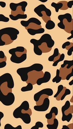 an animal print pattern in brown and black