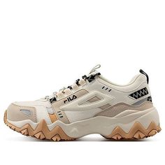 (WMNS) FILA FUSION Fellow Sneakers 'White Beige' T12W041102FWO White Beige, Sneakers White, Sneakers, White