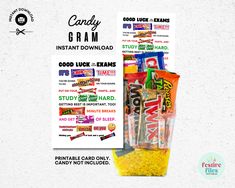 an image of candy bar instant printable