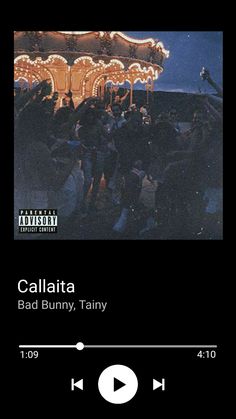 the album called calatata is being viewed on an iphone