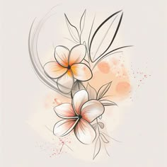 Radiant Plumeria Tattoo Design Kit Fine Line Plumeria Tattoo, Hawaiian Plumeria Tattoo, Filipino Inspired Tattoo, Back Arm Tattoo Women, Jeep Tattoo, Hawaiian Flower Tattoos