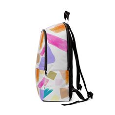 Fashion Backpack Waterproof Pastel Pattern. This fashion-forward backpack is crafted with trendy canvas and is designed to exude urban chic seamless style and functionality. Whether you're exploring the city streets, going to school, the gym, or jet-setting across the globe, this backpack caters to your every need with its sophisticated design and versatile features. From trendy accented style to modern minimalist touches, each this bag reflects impeccable craftsmanship and timeless appeal. This backpack offers something for every personality and occasion. Embrace the art of fashion with this must-have backpack bag that effortlessly combines practicality with high-end style. Made of 15.5 oz. Soft Nylon Lightweight and waterproof Adjustable shoulder straps Perfect for school, work, or activ Functional Multicolor Bags For Streetwear, Urban Backpack For Everyday Use And Back To School, Urban Style Waterproof Backpack, Casual Waterproof Streetwear Bags, Urban Nylon Backpack For School, Modern Backpack For Back To School, Trendy Backpack For Everyday And Back To School, Trendy Everyday Backpack For Back To School, Trendy Summer Backpack With Zipper Closure