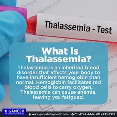 Thalassemia is not a communicable disease, it is a blood disorder caused when the body doesn't make enough of a protein called Hemoglobin, an important part of red blood cells. Thalassemia signs and symptoms can include: • Fatigue. • Weakness. • Pale or yellowish skin. • Facial bone deformities. • Slow growth. • Abdominal swelling. • Dark urine. Don’t ignore these symptoms, if you notice some of these; just book a slot for your Blood test to initiate early detection and treatments. Medical Tips, Facial Bones, Diagnostic Imaging, Skin Facial, Health Trends, 8th Sign, Best Detox, Red Blood, Red Blood Cells