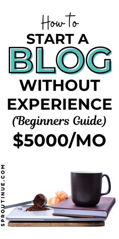 how to start a blog without experience beginner's guide $ 500 / mo