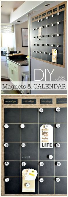 this magnetic calendar is perfect for the kitchen and dining room it's easy to make