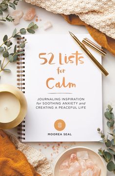 Over 1 million copies sold in the bestselling 52 Lists journal seriesManage stress and relieve anxiety with motivational journal prompts--one for every week of the year--that offer a safe, calming space for self-care and mindful reflection. Featuring gorgeous illustrations and inspirational quotes, this hardcover list journal is the perfect gift for anyone suffering from anxiety, tension, and burnout. Develop well-being and peace of mind through the calming practice of list-making. This inspiring journal features 52 list prompts to help you focus on self-care, compassion, and acceptance to overcome stress and anxiety. Filled with special design features to inspire and delight, 52 Lists for Calm includes: - 52 guided journal prompts divided into 4 themes: Be Present, Look Back, Move Forward 52 Lists For Happiness, 52 Lists, Journal D'inspiration, John Ashton, Calming Spaces, Journaling Inspiration, John Kerry, Thought Provoking Quotes, Guided Journal