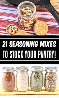 Homemade Seasonings Recipes Brown Gravy Mix Diy, Diy Bulk Pantry Mixes, Mrs Dash Seasoning Diy, Homemade Salts, Diy Spice Mix, Substitute Ingredients