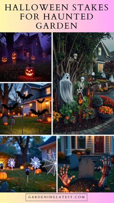 #BEAUTY, #RELATIONSHIPS #Fashion #Animals #Outfits #Winter Outfits #Animals Creepy Garden, Haunted Garden, Halloween Garden Decorations, Halloween Lighting Outdoor, Halloween Lawn, Peaceful Garden, Spooky Decorations, Haunted House Decorations, Pumpkin Display